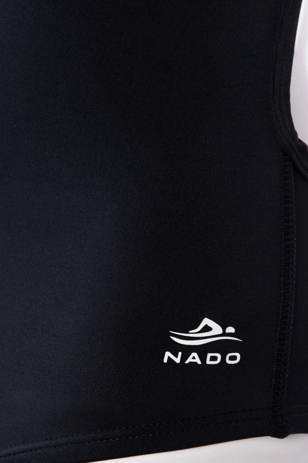 Double Strip One-Piece Swimsuit by Bikini Uni - ENTERO DOBLE TIRA ESENCIAL NEGRO LOGO DETALLE