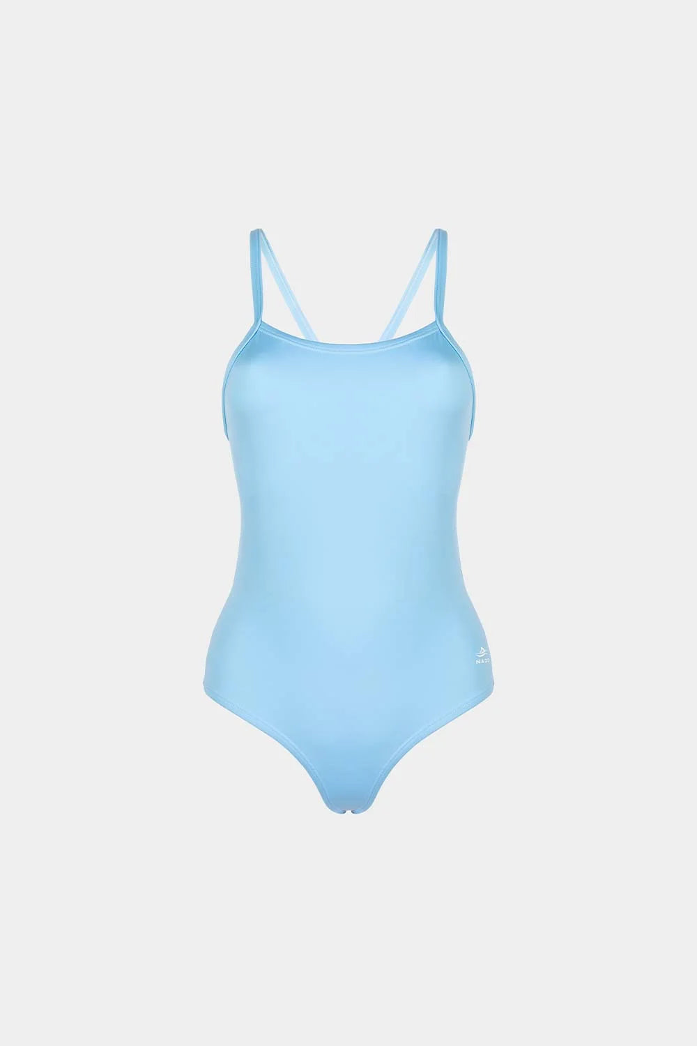 Double Strip One-Piece Swimsuit by Bikini Uni - Light Blue