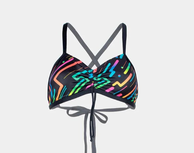 Crisscross Bikini Top by Bikini Uni - front flatlay view