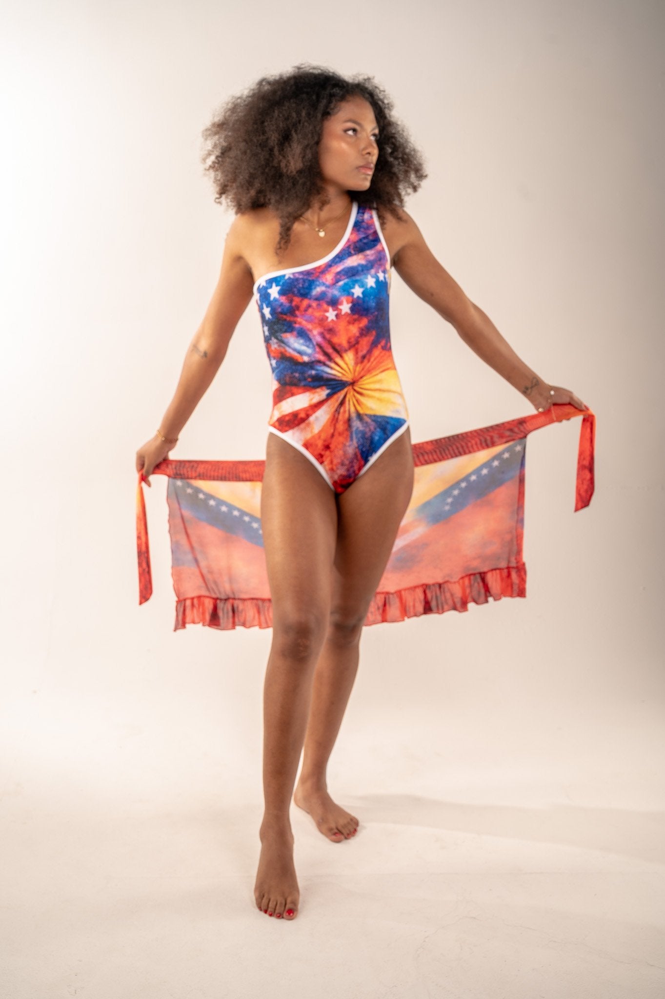 Country Heritage Wrap by Bikini Uni - knotted at the hip