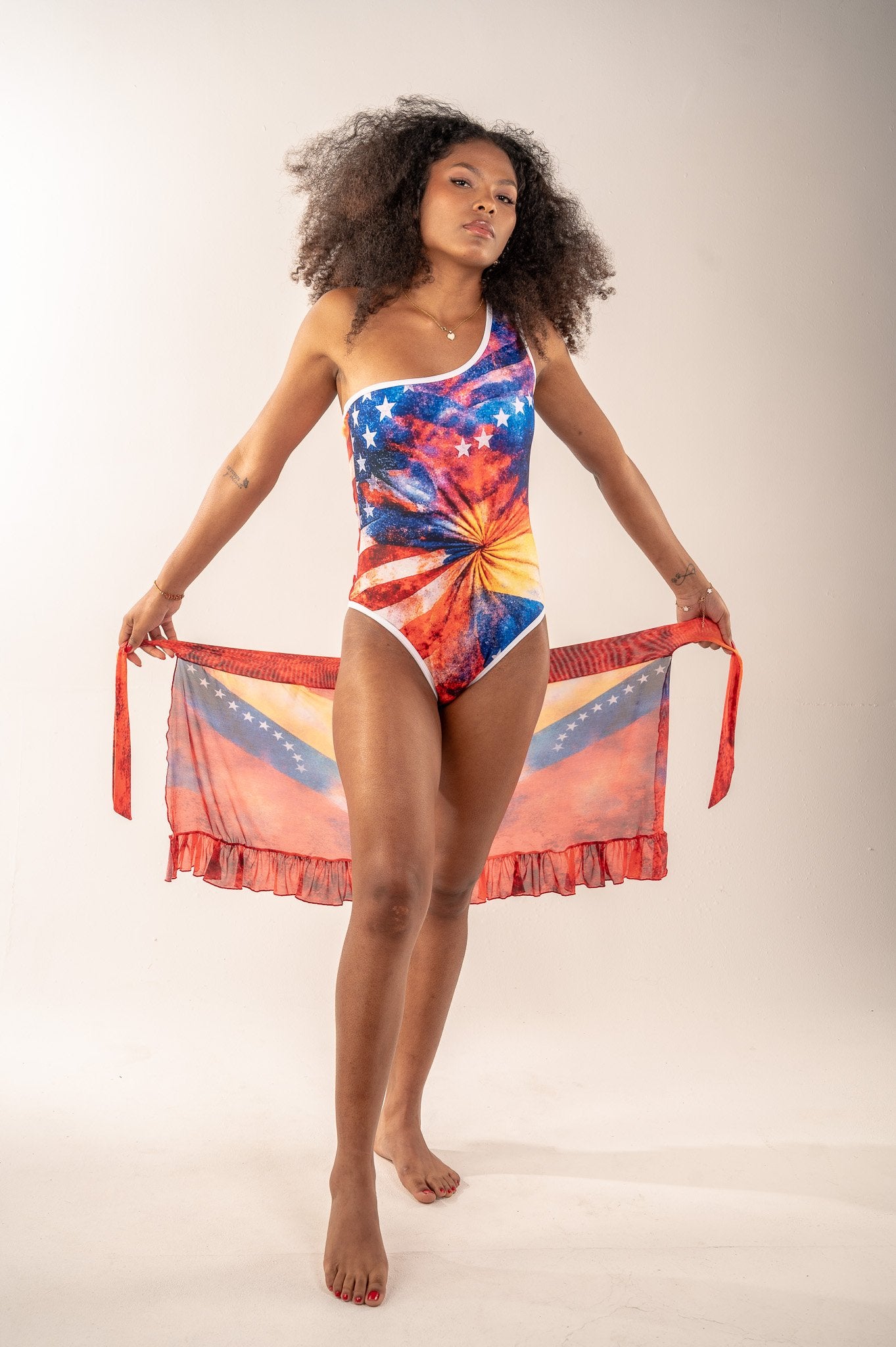 Country Heritage Wrap by Bikini Uni - heritage-print beach wrap